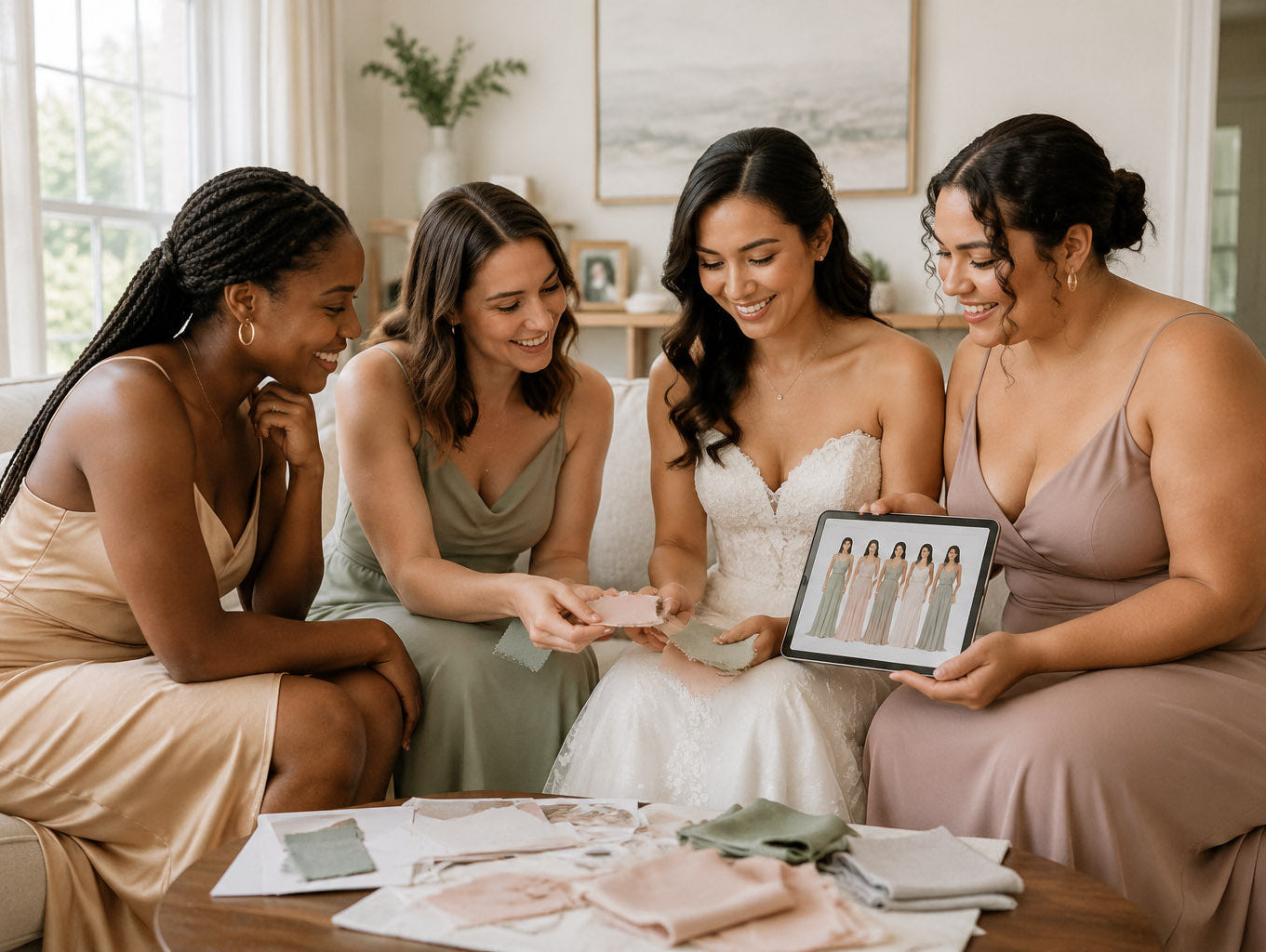 How to Choose Bridesmaid Dresses: A Guide to Color, Fabric & Styling