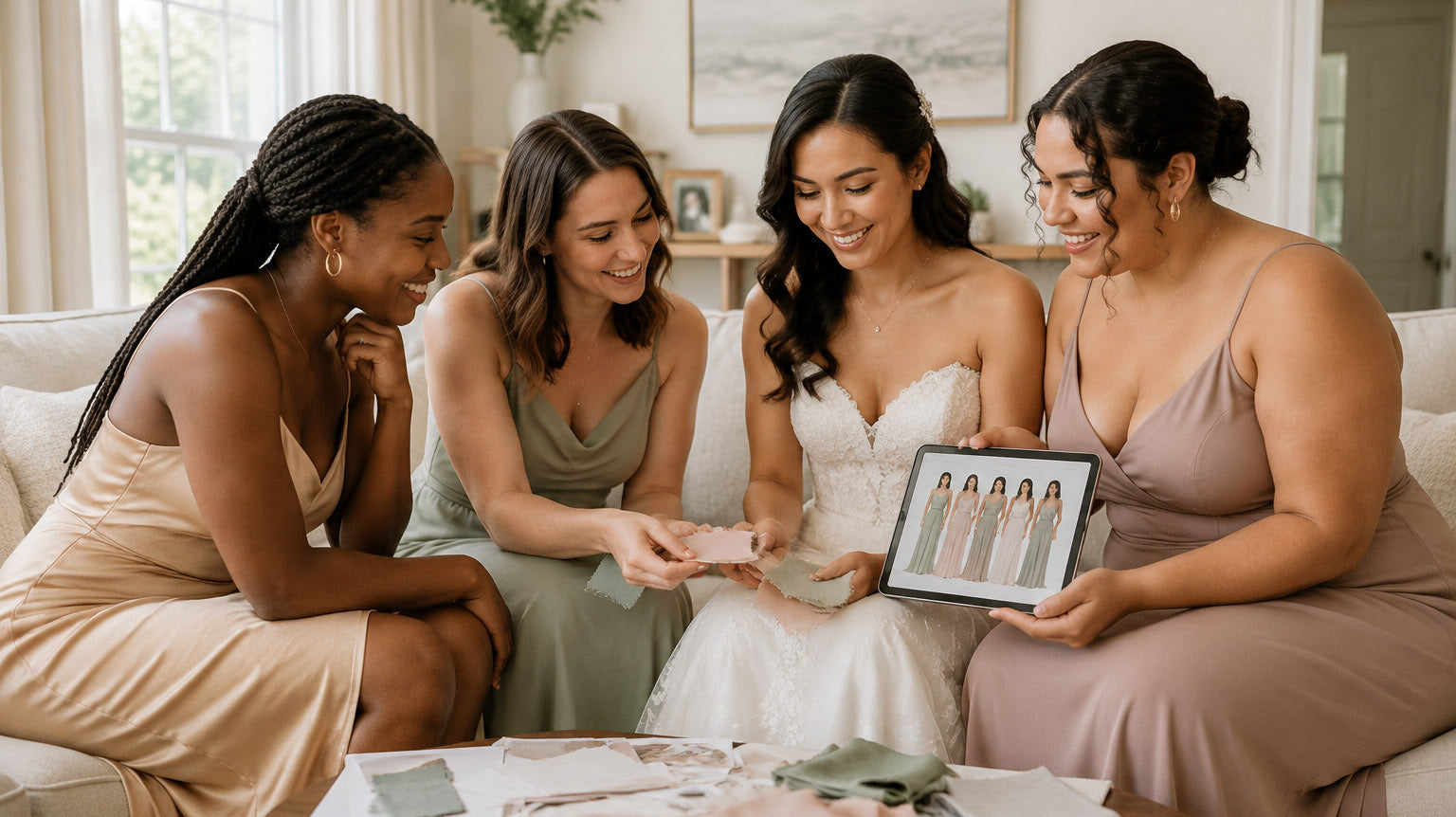 How to Choose Bridesmaid Dresses: A Guide to Color, Fabric & Styling
