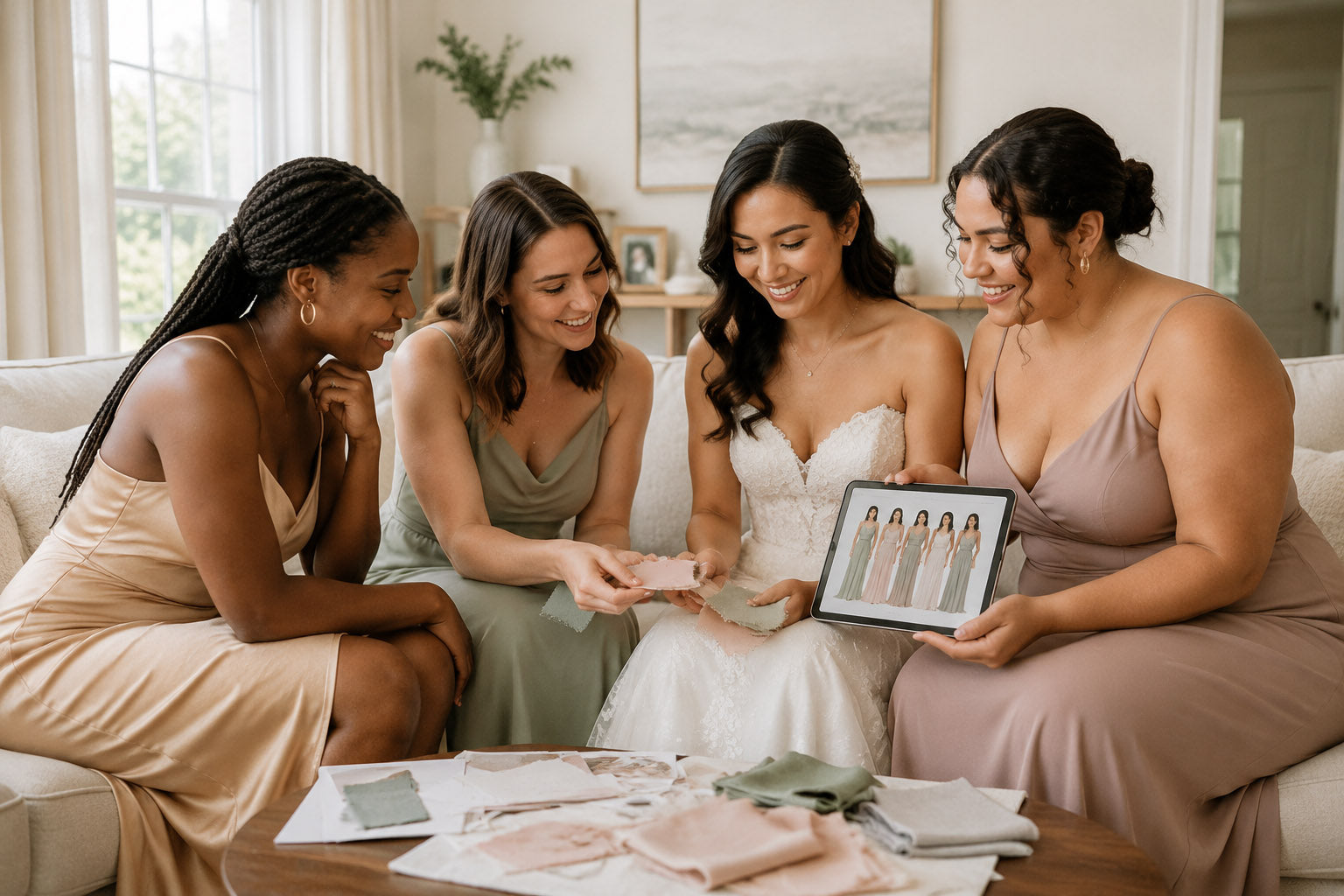 How to Choose Bridesmaid Dresses: A Guide to Color, Fabric & Styling